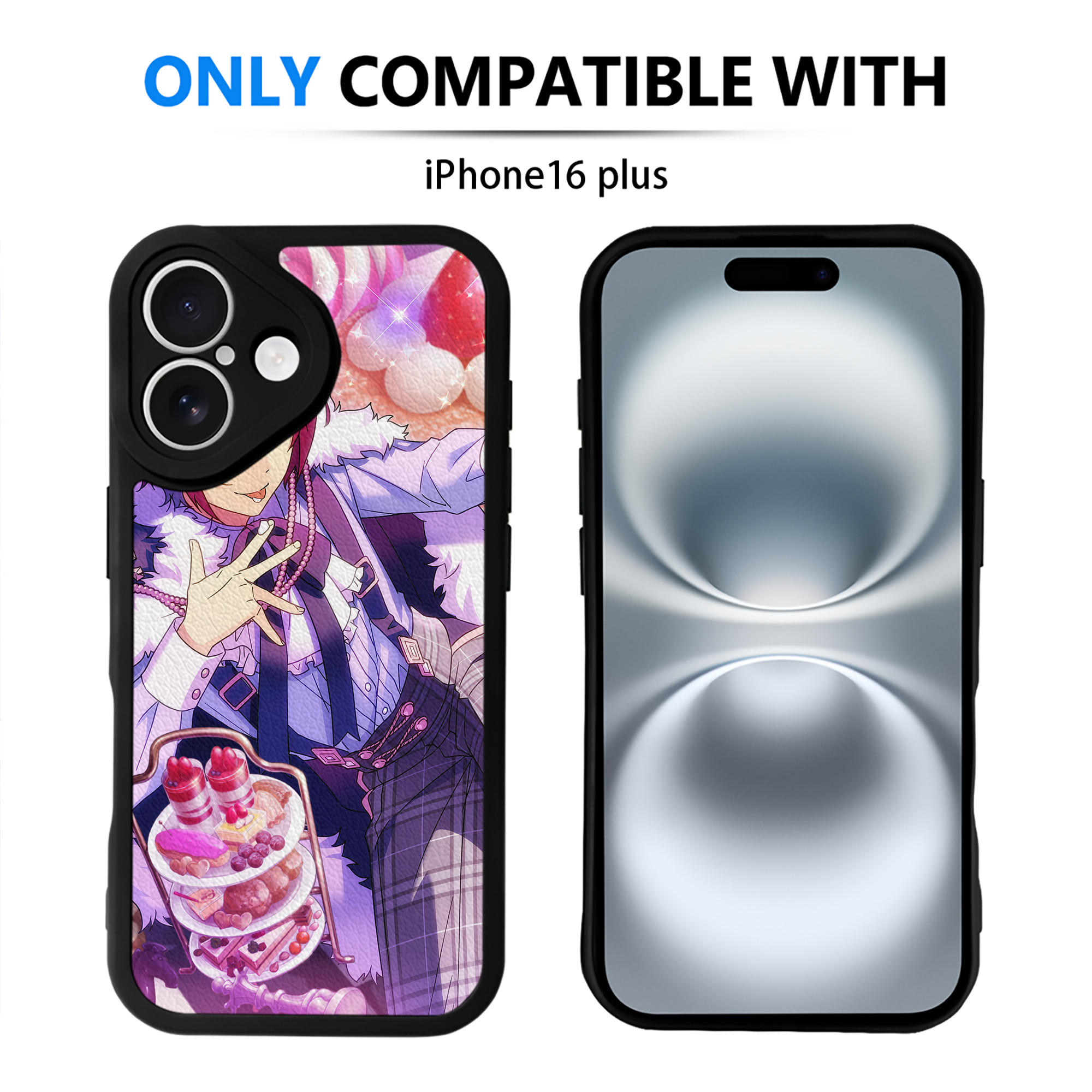 （画像用） あんさんぶるスターズ! Ensemble Stars 【iPhone 16シリーズ対応】シリコンスマホケース（レザー調） 材質：シリコン